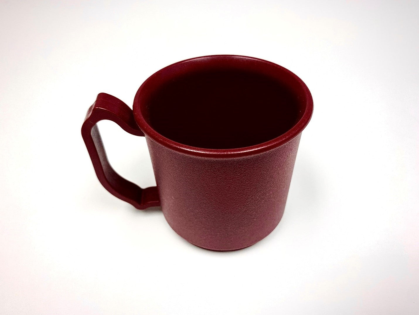 CUBU-HT3 - High Temp Reusable Plastic 8oz Hi-Profile Burgundy Mug, 72/cs