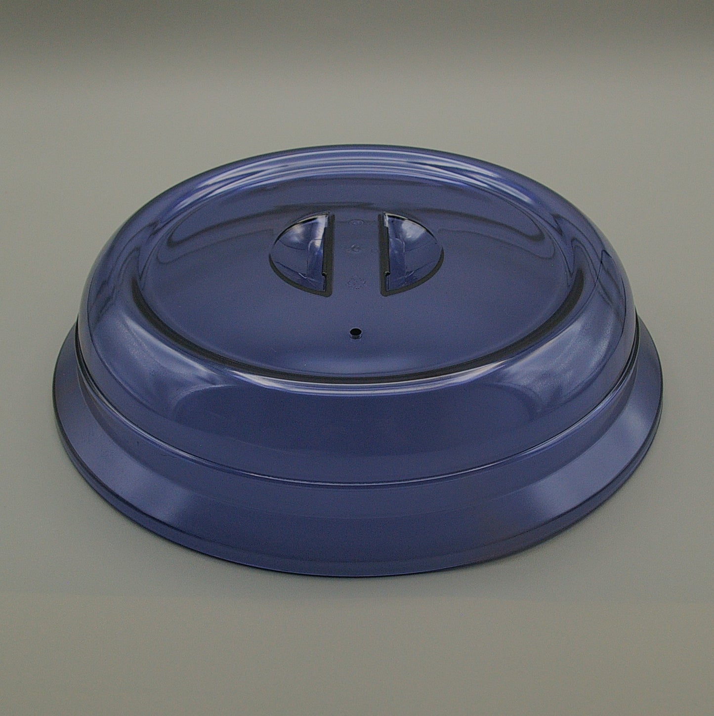 LD-9 - High Heat Reusable Plastic Clear Blue 9" Lid