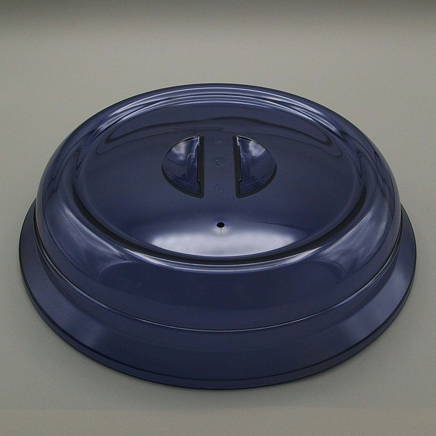 LD-9 - High Heat Reusable Plastic Clear Blue 9" Lid
