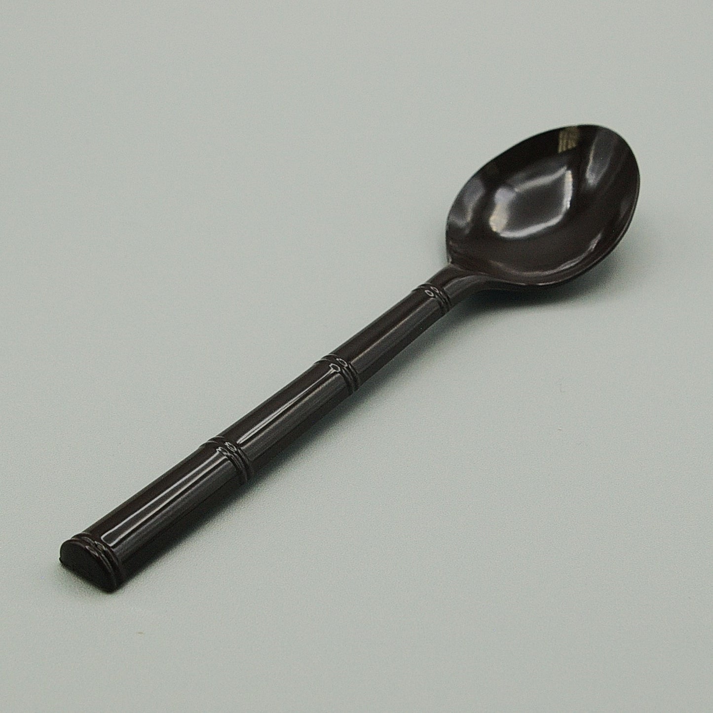 NY-192 - High Temp Reusable Nylon Plastic Brown Teaspoon