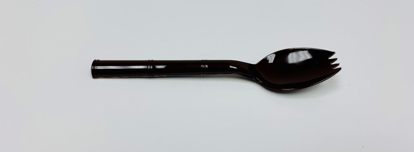 NY-194 - High Temp Reusable Nylon Plastic Brown Spork