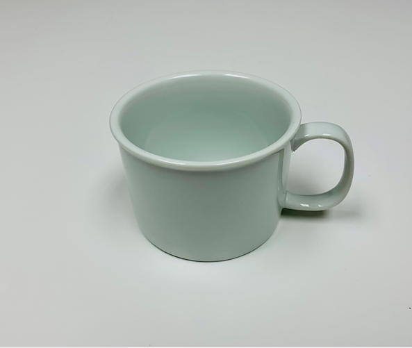 RMCW-8 - Porcelain 8oz Flat Bottom White Retherma Mug