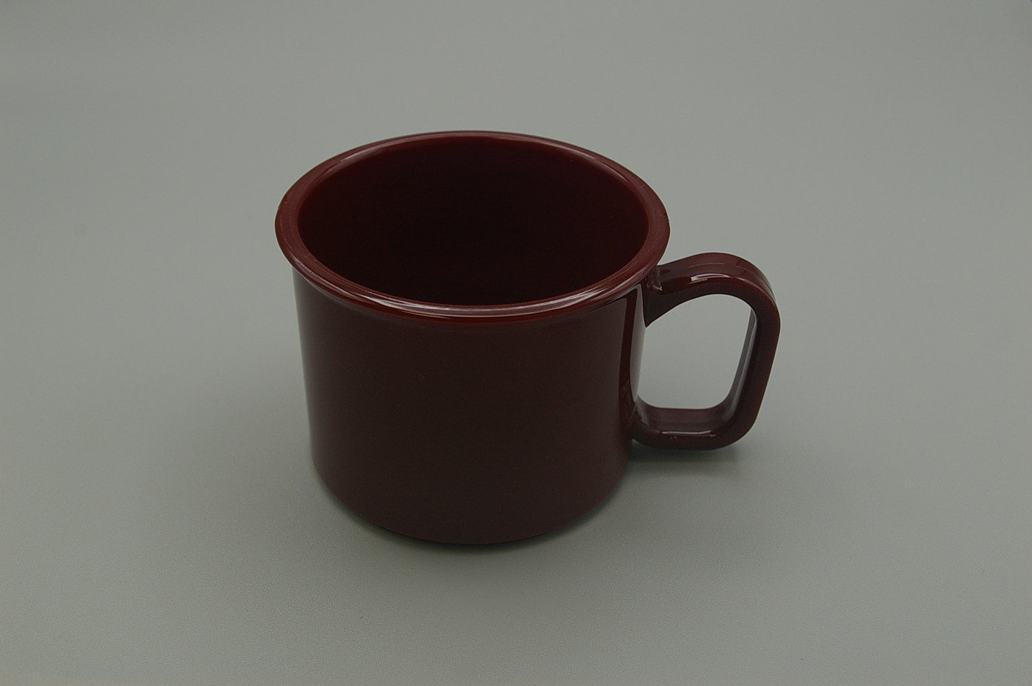 RPM8-HT-BU - High Temp Reusable Plastic 8oz Low Profile Burgundy Retherma Mug