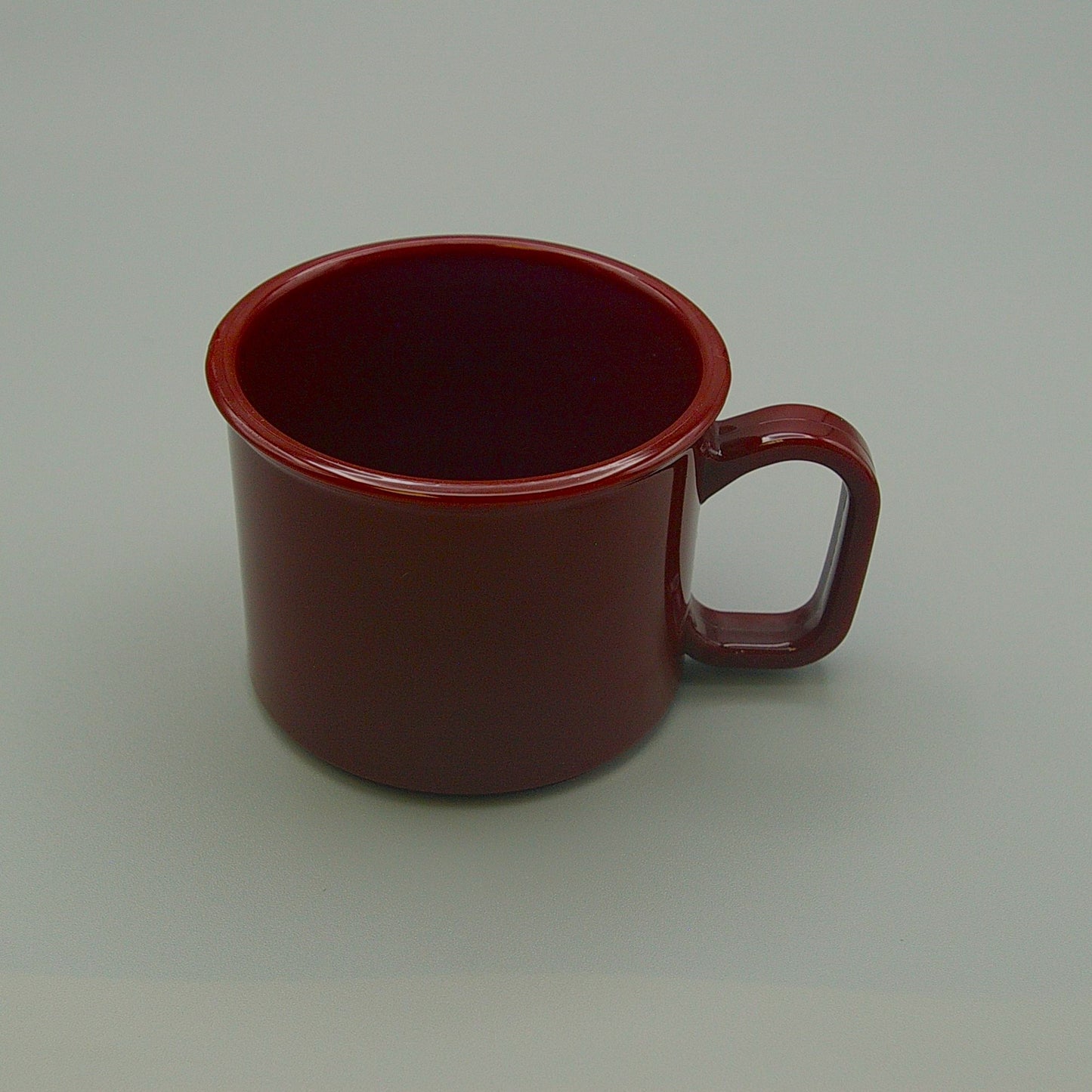 RPM8-HT-BU - High Temp Reusable Plastic 8oz Low Profile Burgundy Retherma Mug