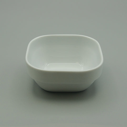 V334 - Porcelain Square White Desert Bowl