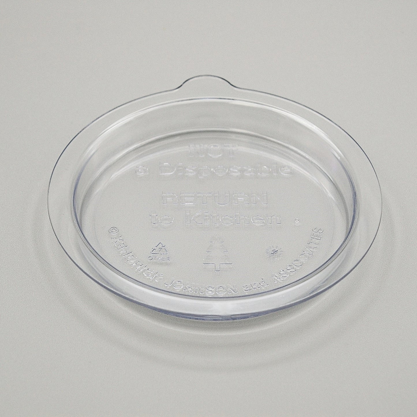 LD425CLX - High Temp Reusable Plastic Clear Soup Bowl Lid