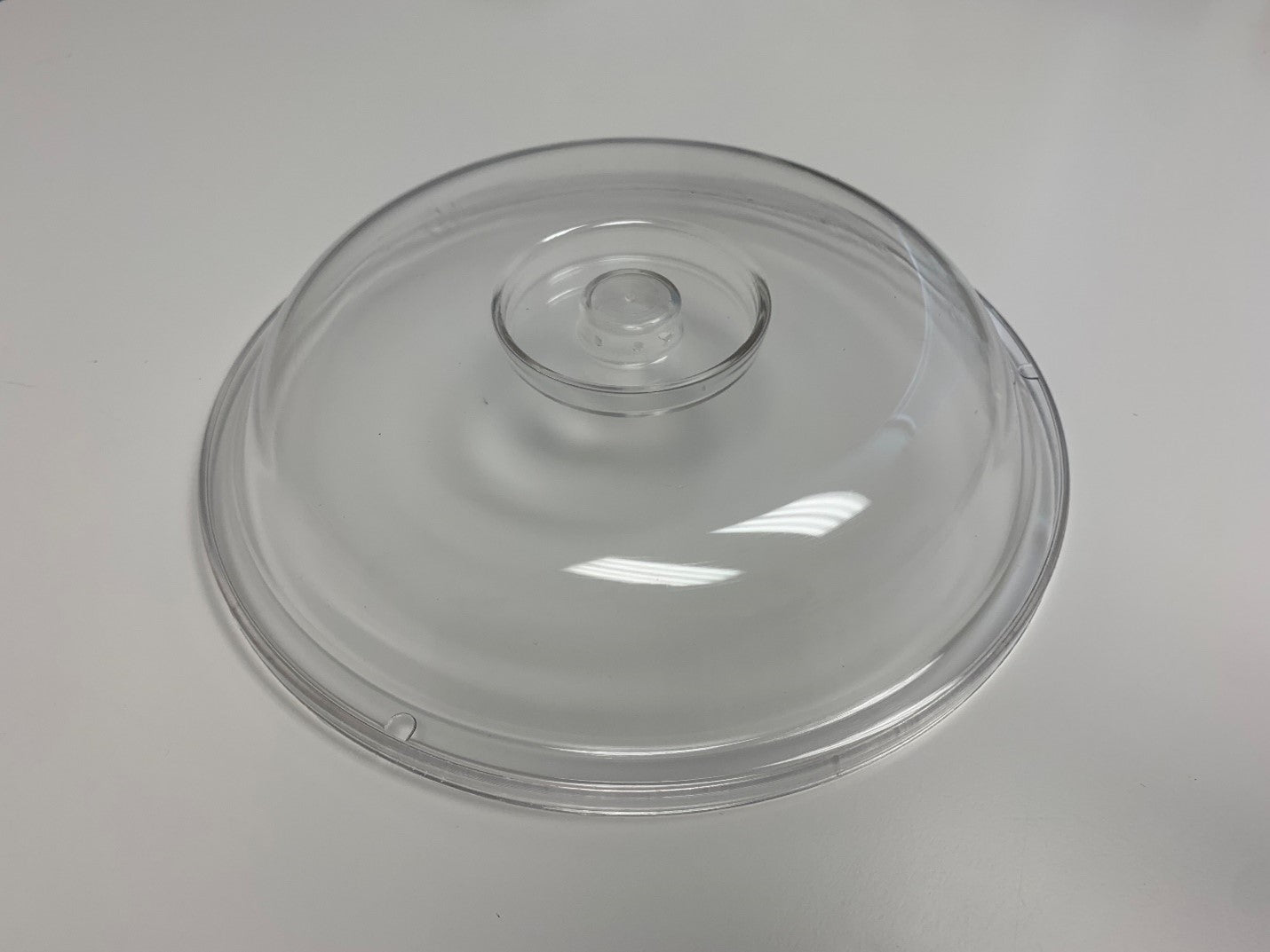 RDC-775-CL - High Temp Reusable Plastic 7.75"Round Clear Retherma Plate Dome Cover