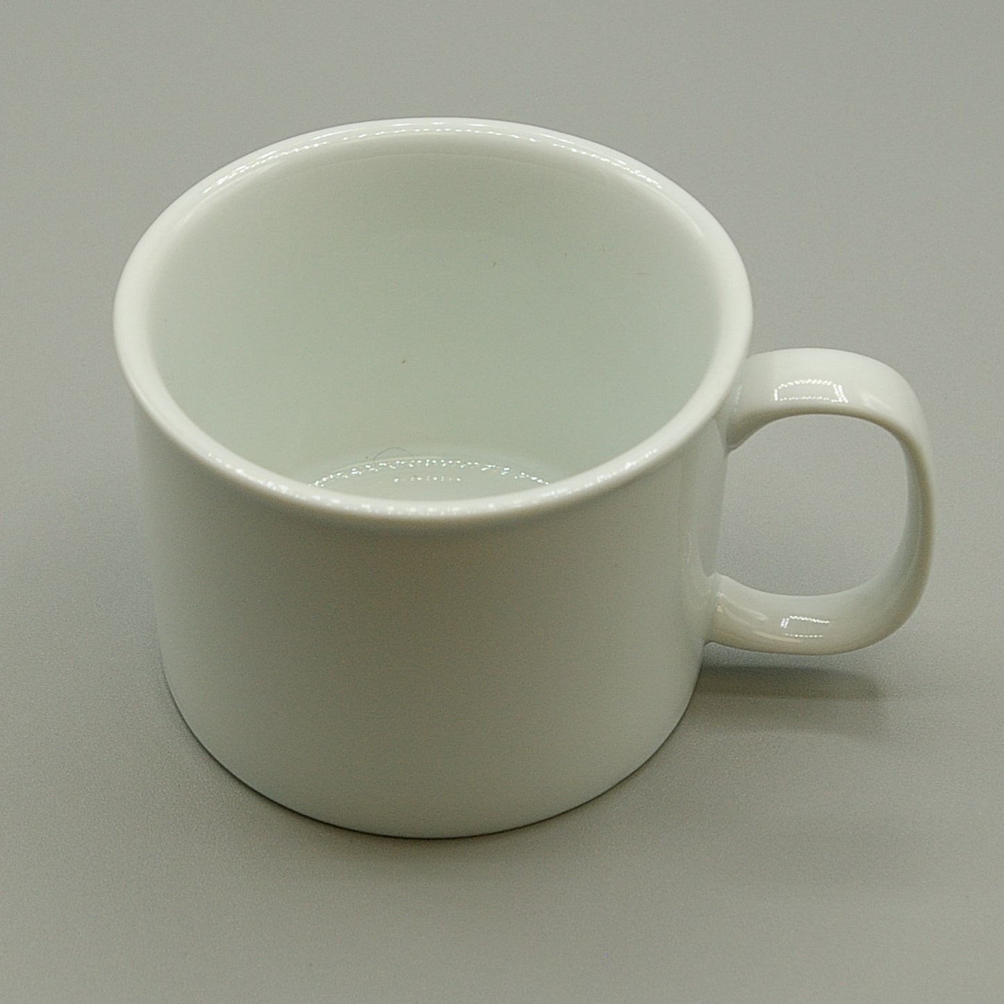 RMCW-8 - Porcelain 8oz Flat Bottom White Retherma Mug