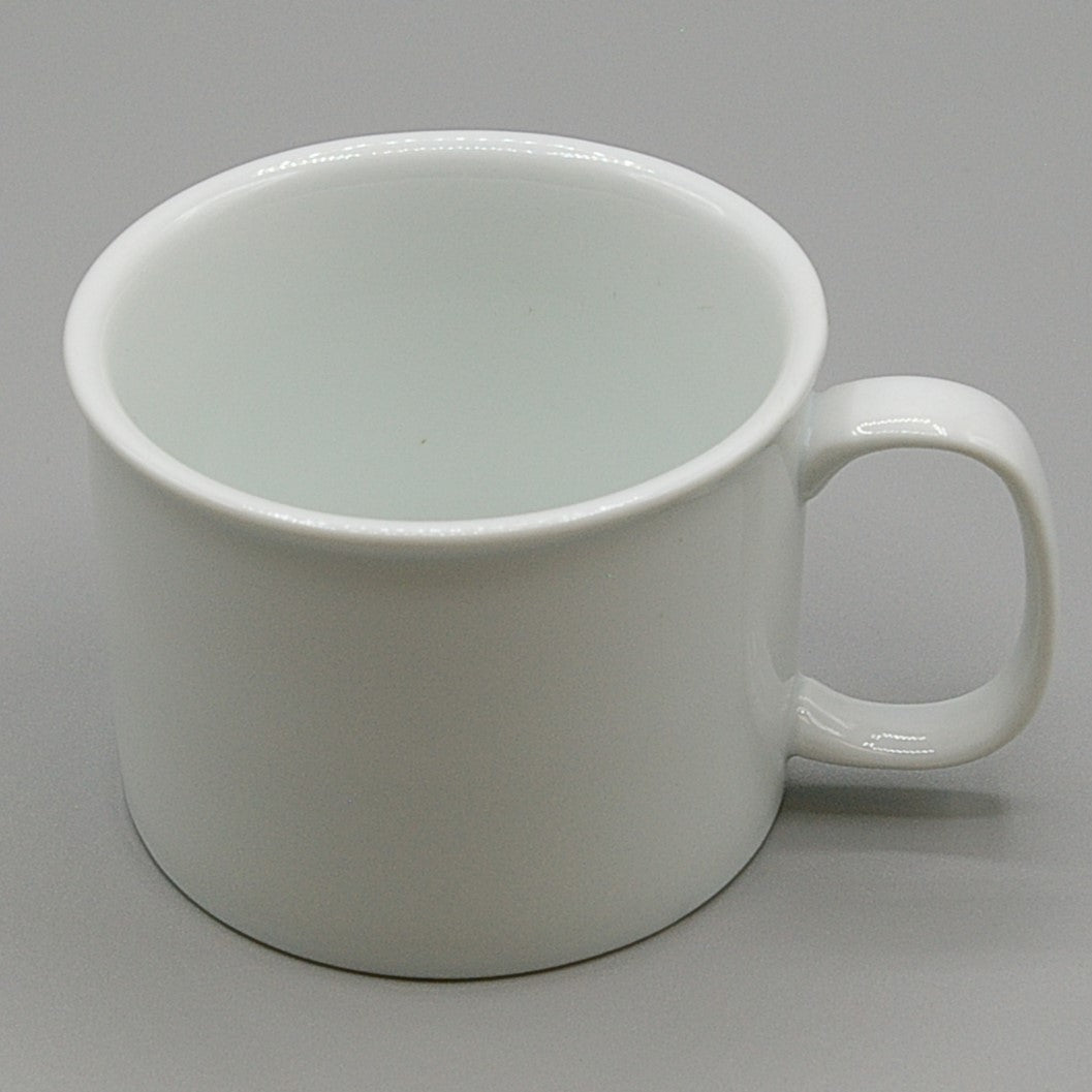 RMCW-8 - Porcelain 8oz Flat Bottom White Retherma Mug