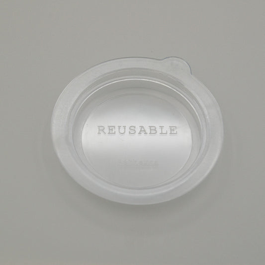 RRML-CL - High Temp Reusable Plastic Clear Retherma Mug Lid