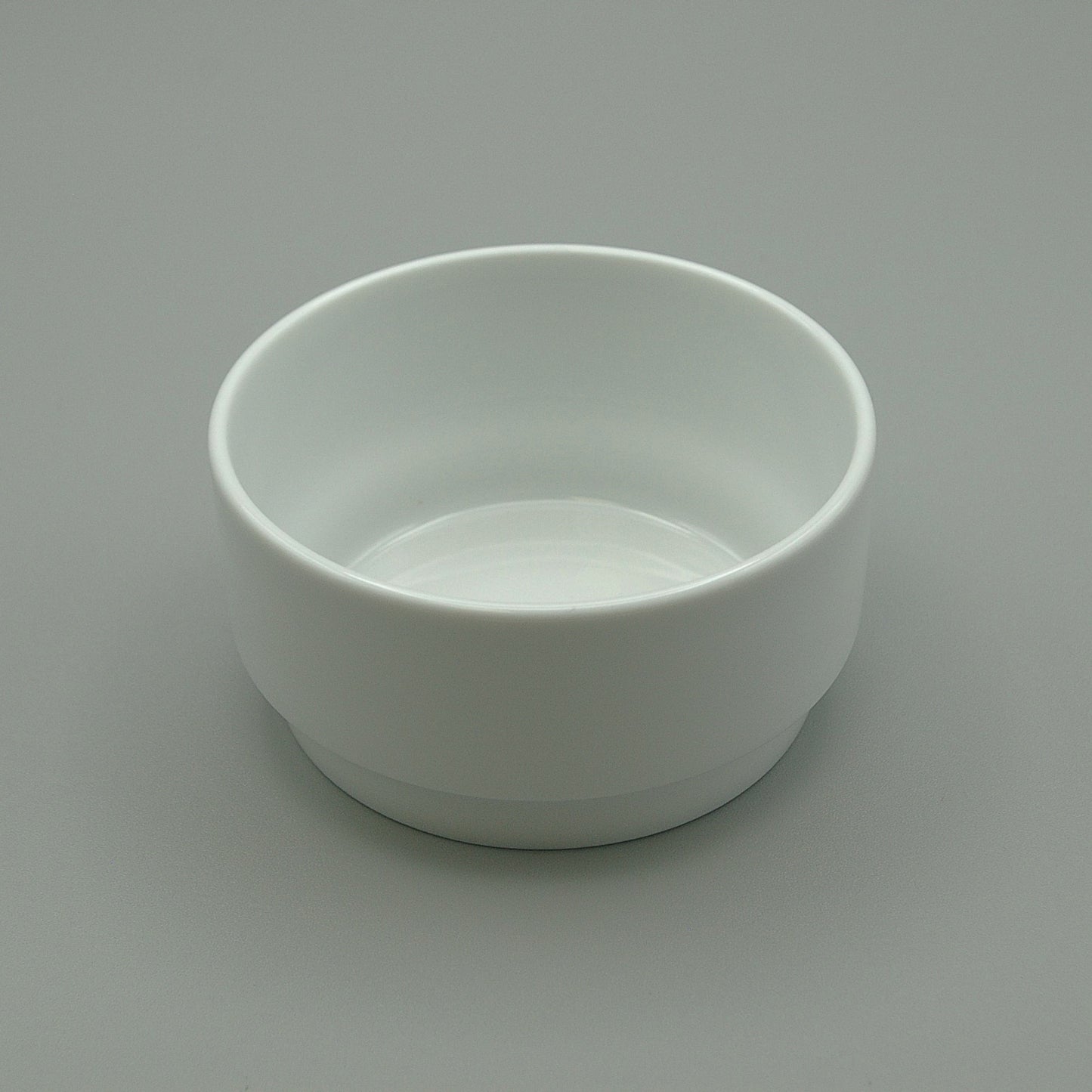 RSBCW-308 - Porcelain 8oz Wide Flat Bottom White Retherma Soup Bowl