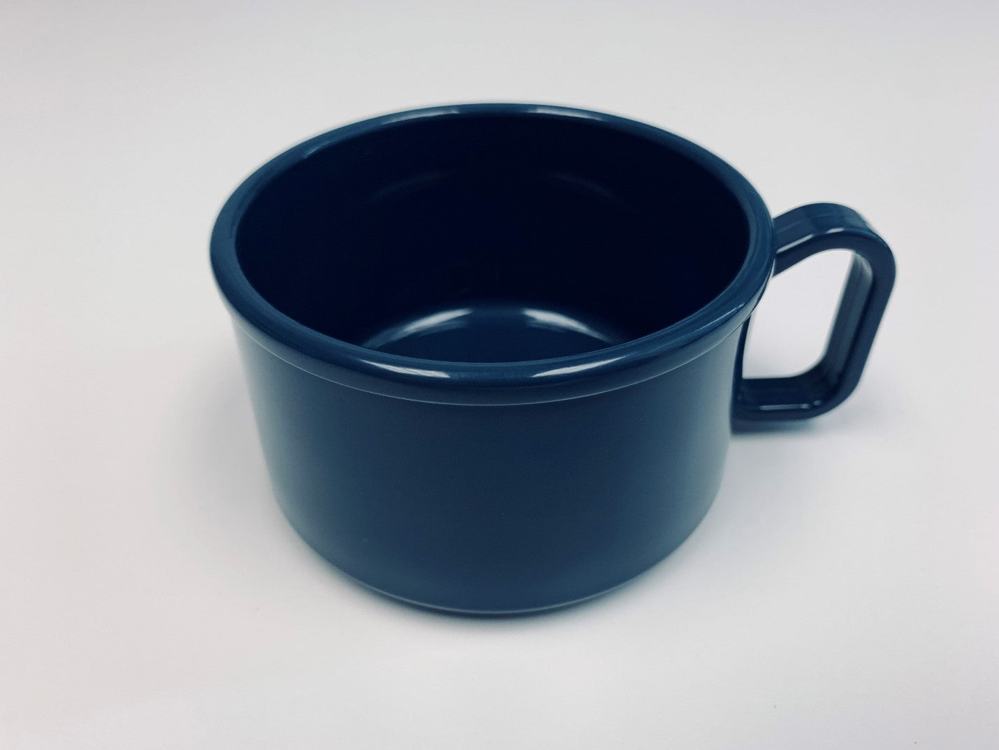 RSM-010-HT-DB - High Temp Reusable Plastic 10oz Dark Blue Retherma Soup Bowl with Handle